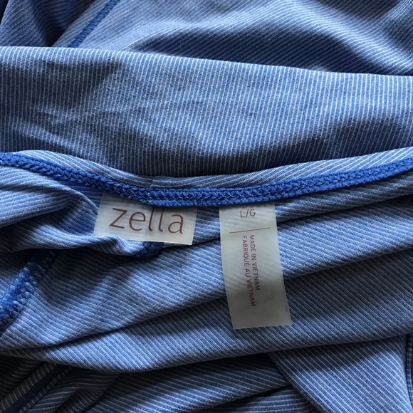 NWT Zella Her Layered Tank Racerback Blue Top L - Picture 8 of 8